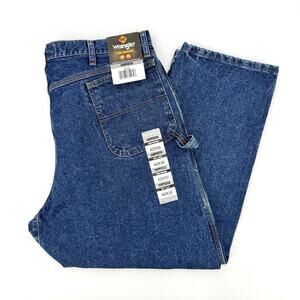 Wrangler Riggs Workwear Mens FR Flame Resistant Carpenter Blue Jeans 42x30 CAT 2